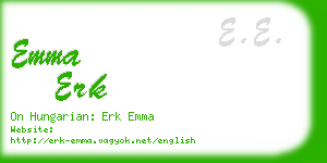 emma erk business card